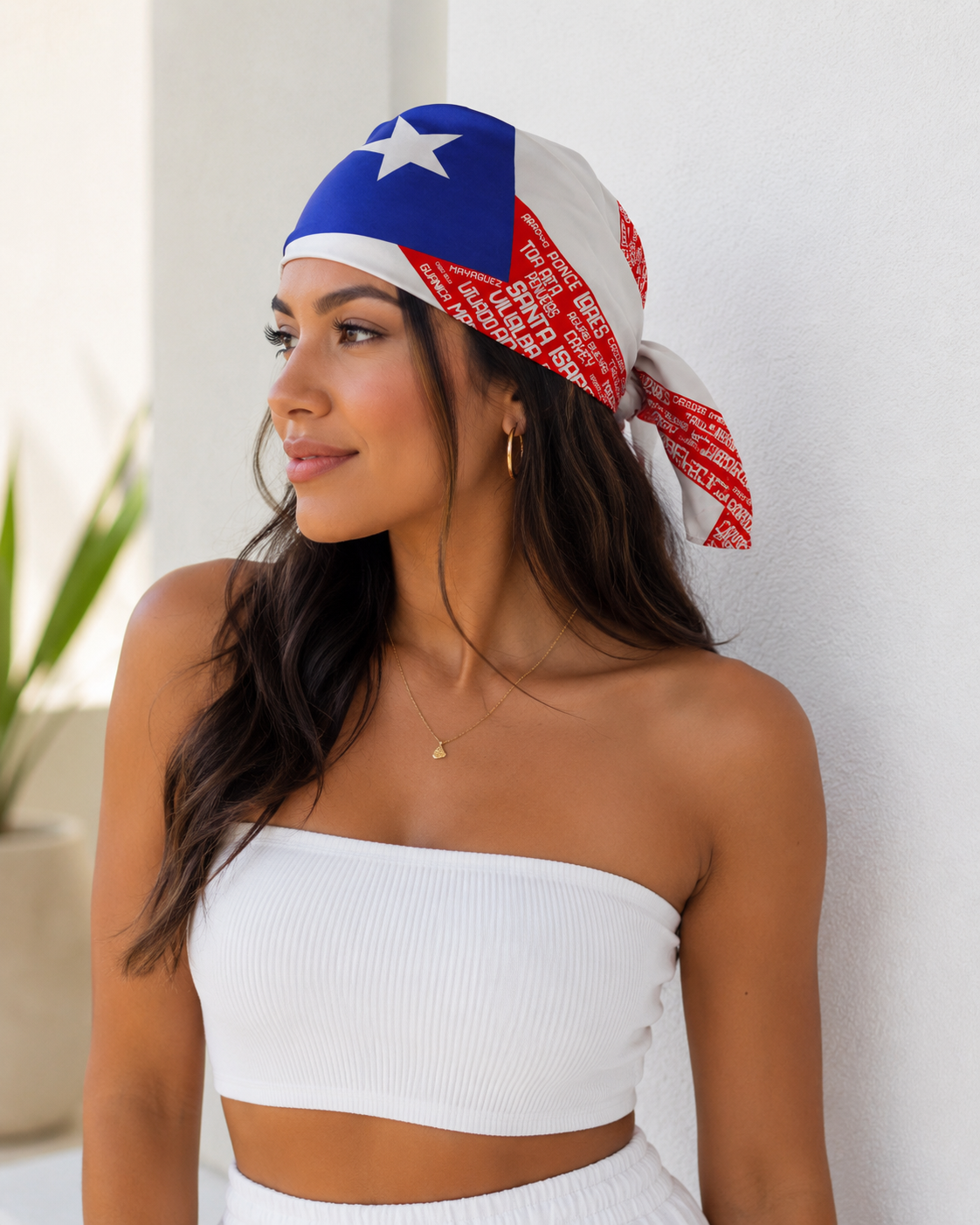 PR Pueblos Flag Head Bandana