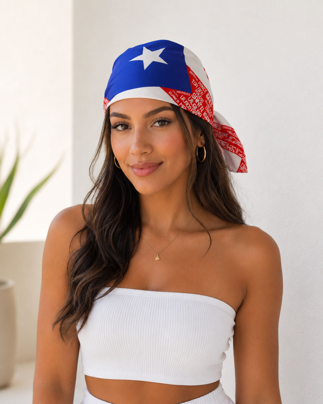 PR Pueblos Flag Head Bandana