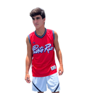 Puerto Rico basketball jersey red flag edition with embroidery patches