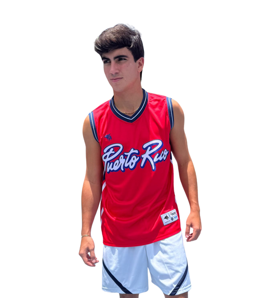 Puerto Rico Premium Basketball Jersey – Red Flag Edition