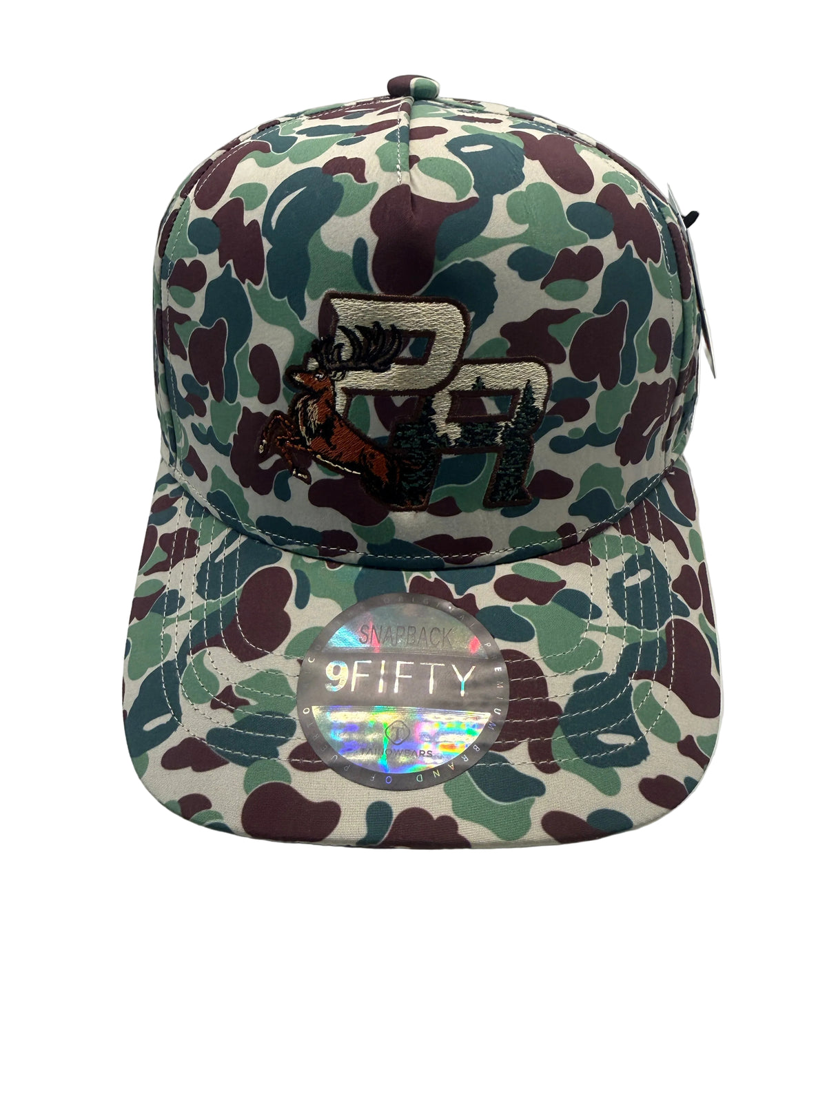 Puerto Rico Camouflage PR Snapback Hat – Water-Resistant Curved Brim Cap
