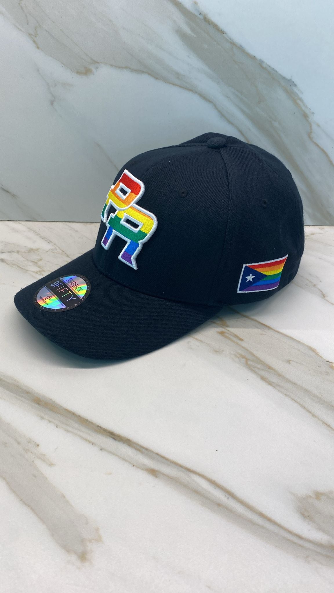 Puerto Rico Pride PR Hat – Cotton Stretch Fitted Cap with 5D Embroidery, Curved Brim