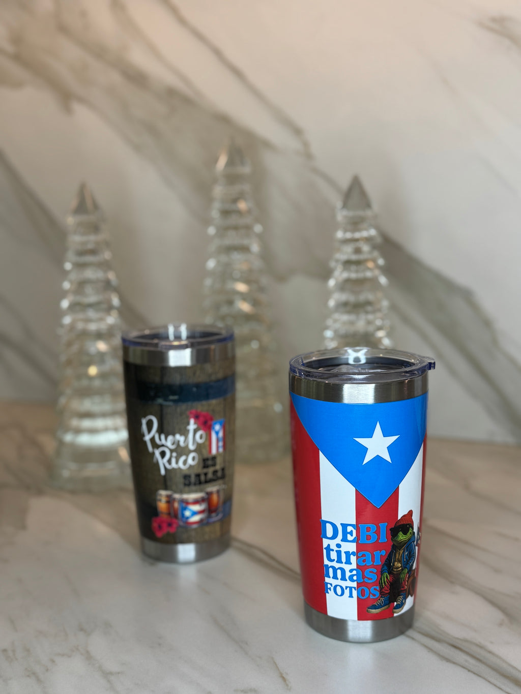 Puerto Rico No Me Quiero Ir 20oz Tumbler – Insulated Stainless Steel Travel Cup
