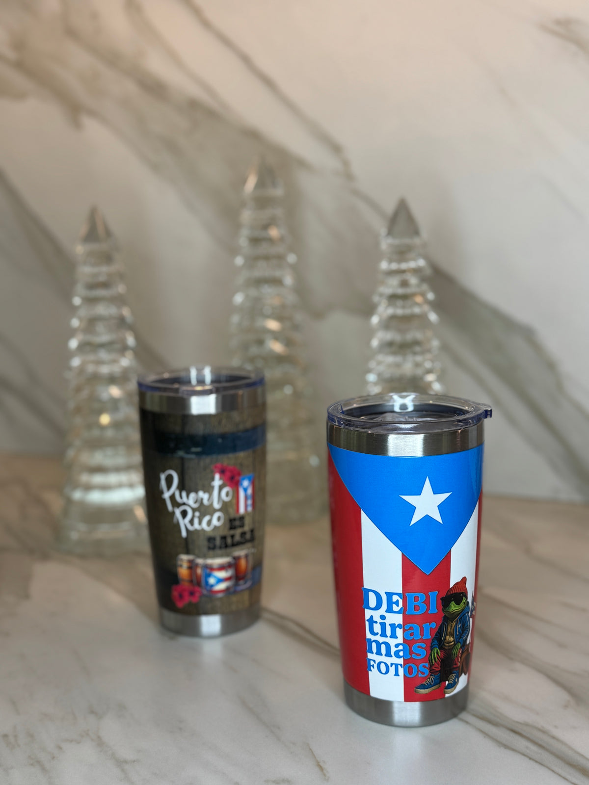 Puerto Rico No Me Quiero Ir 20oz Tumbler – Insulated Stainless Steel Travel Cup