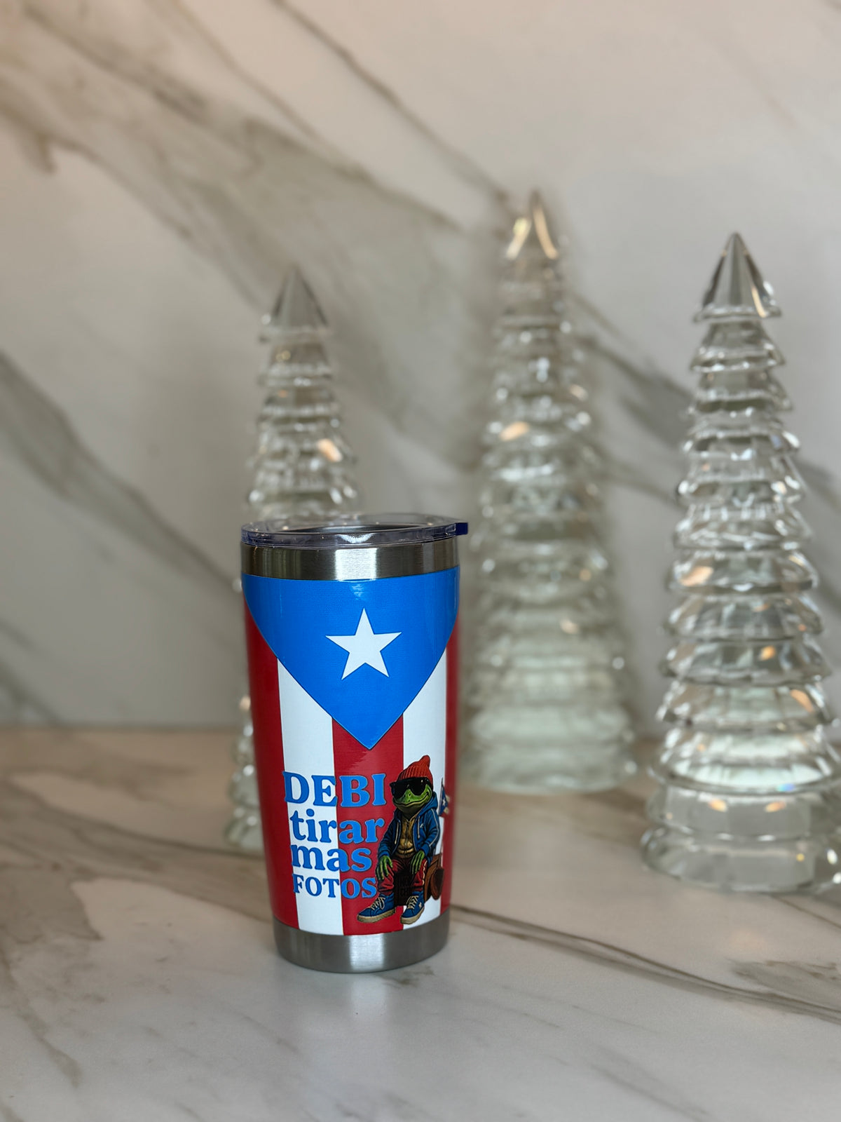 Puerto Rico No Me Quiero Ir 20oz Tumbler – Insulated Stainless Steel Travel Cup
