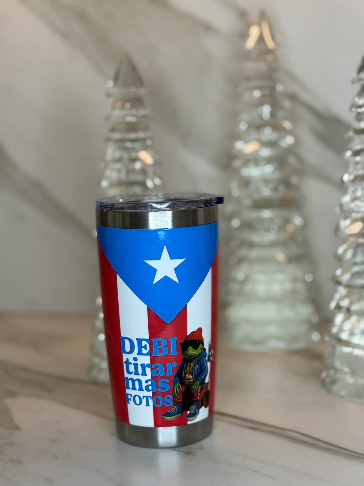 Puerto Rico No Me Quiero Ir 20oz Tumbler – Insulated Stainless Steel Travel Cup