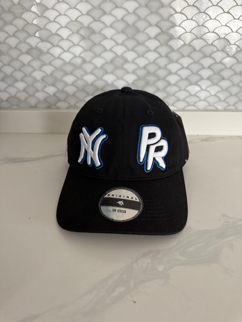 NY PR Snapback Hat – Black Cap with Embroidered Front Logo | Tainowears®
