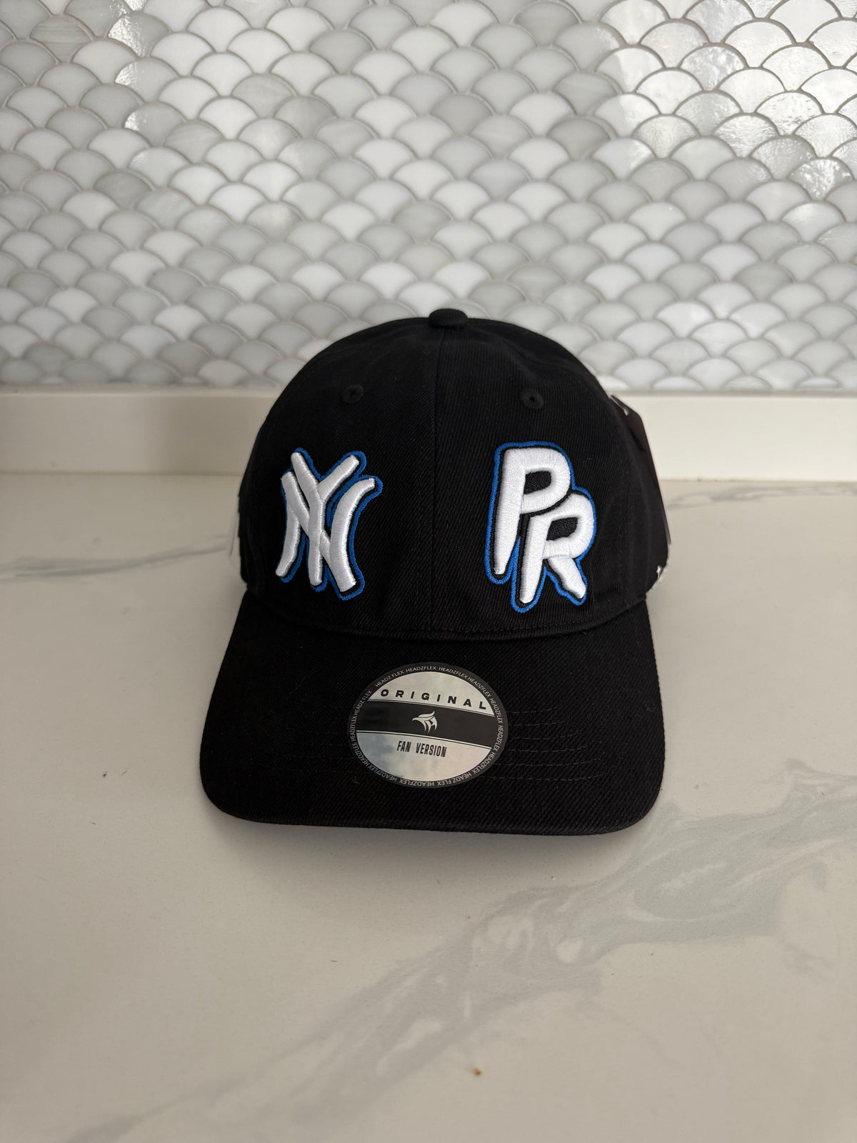 NY PR Snapback Hat – Black Cap with Embroidered Front Logo | Tainowears®