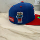 NuevaYol PR Snapback Hat – Flat Brim, Sapo Concho Side Patch Blue Red