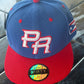 NuevaYol PR Snapback Hat – Flat Brim, Sapo Concho Side Patch  Red - Blue