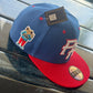 NuevaYol PR Snapback Hat – Flat Brim, Sapo Concho Side Patch Blue Red