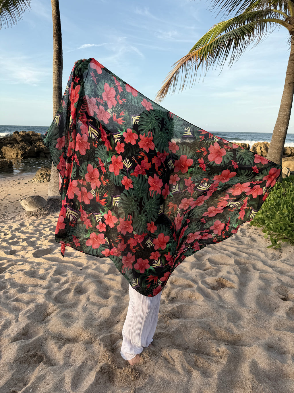 Flor Maga Viscose Scarf & Beach Wrap | Island Bloom