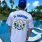 TAINOWEARS El Salvador Baseball button  Jersey White short sleeve V-Neck