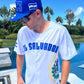TAINOWEARS El Salvador Baseball button  Jersey White short sleeve V-Neck