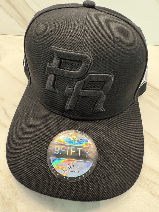 Puerto Rico 5D Embroidery Curved Cap – Black Polyester Baseball Hat