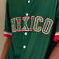 Mexico Green Baseball Jersey for Men & Women – Aztec Back Graphic, Button Up Mesh Top, Lightweight Mexico Jersey
