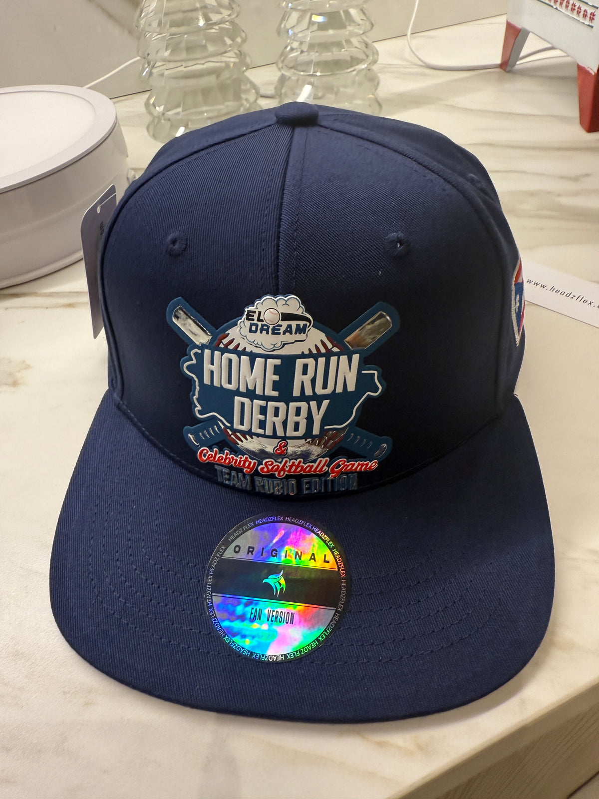 Puerto Rico Baseball Cap – Limited Edition 2025 Navy Cotton Flat Brim Hat | Tainowears®
