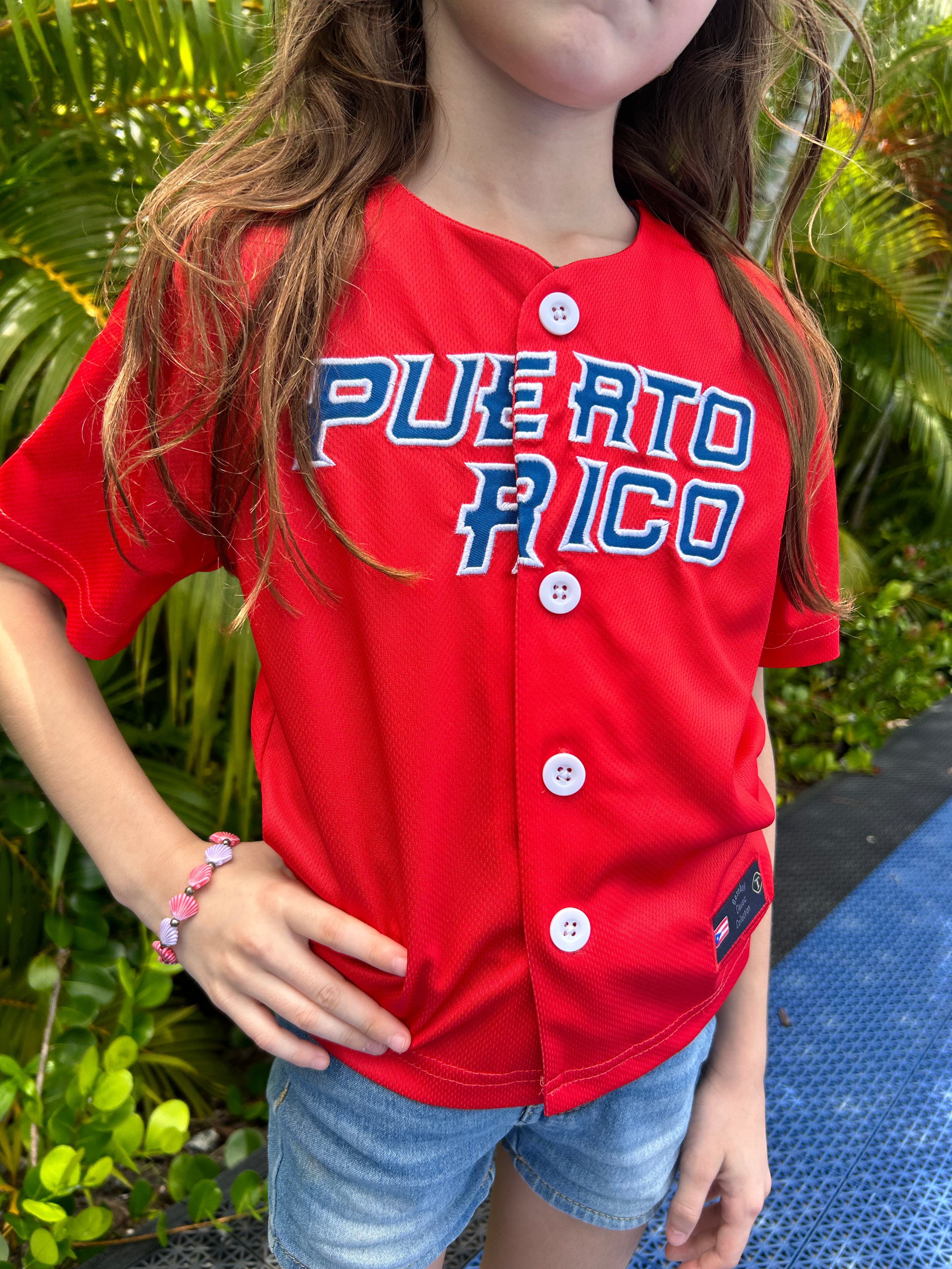 Puerto Rico – Red Boricua #21 Youth Shirt