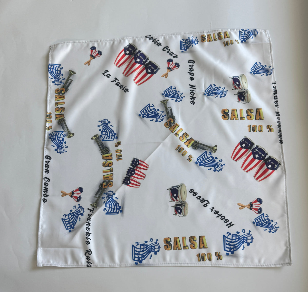 Salsa Boricua Satin Bandana