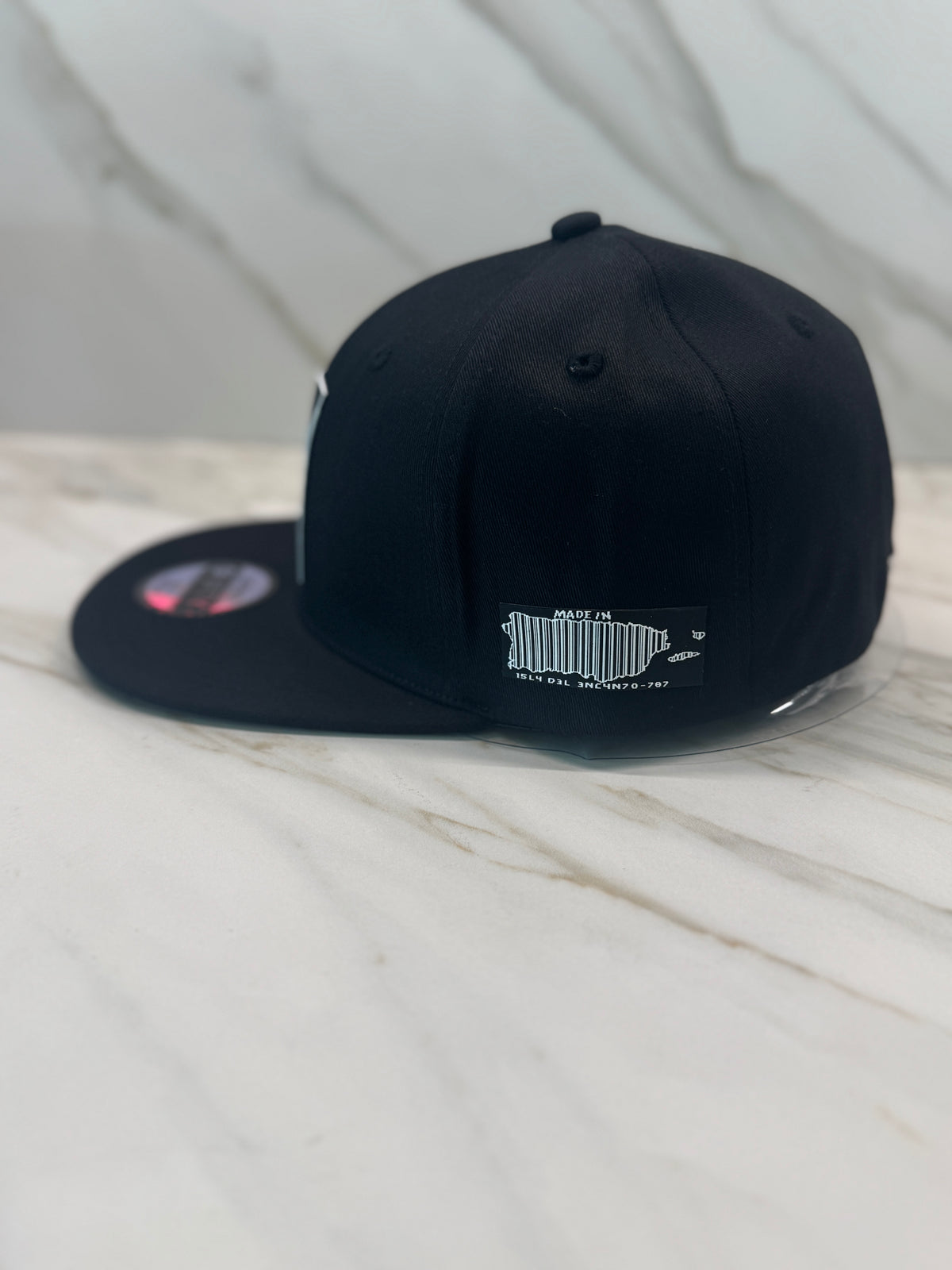 Puerto Rico Black Flag Hat – Limited Edition Flat Brim Cap with TPU Detail | Tainowears®