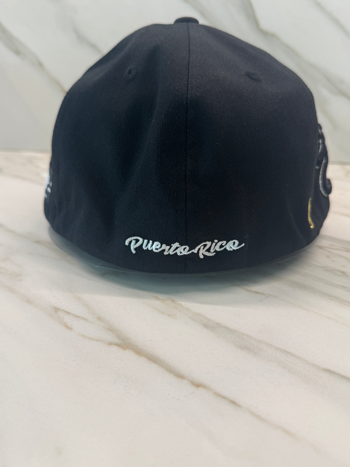 Puerto Rico Black Flag Hat – Limited Edition Flat Brim Cap with TPU Detail | Tainowears®