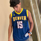 Denver Blue Basketball Jersey #15 – Lightweight, Breathable, Streetwear Style for Men & Youth