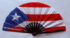 La Isla Del Encanto Large Rave Fan – Bamboo Folding Hand Fan with Loud Clack | Festival, Drag, EDM, Party Handheld Fan