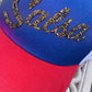 Salsa Trucker Cap - Gold Rhinestone Design, Adjustable Snapback, Exclusive TainoWears Music Hat