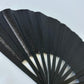 Glitter Folding Hand Fan – Strong Bamboo Frame with Loud Clack | Sparkly Festival Fan in BLACK