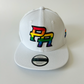 LGBTQ Puerto Rico Snapback Hat – White Rainbow PR Embroidered Cap | Tainowears®