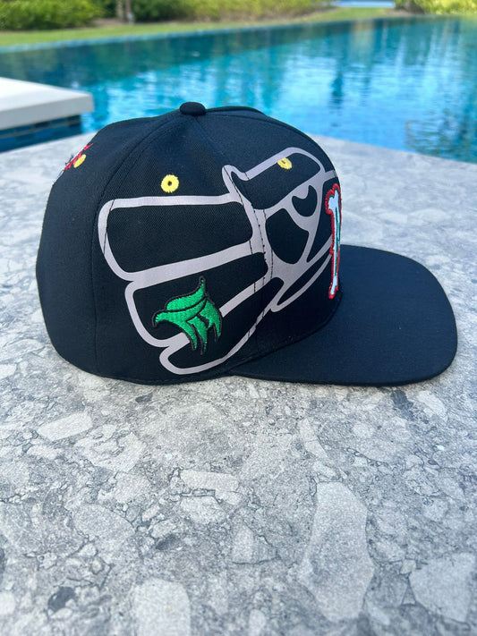 Mexico Black Baseball Cap  Eagle  – Premium 5D Embroidered Snapback with Maya Symbols & Mexican Pride