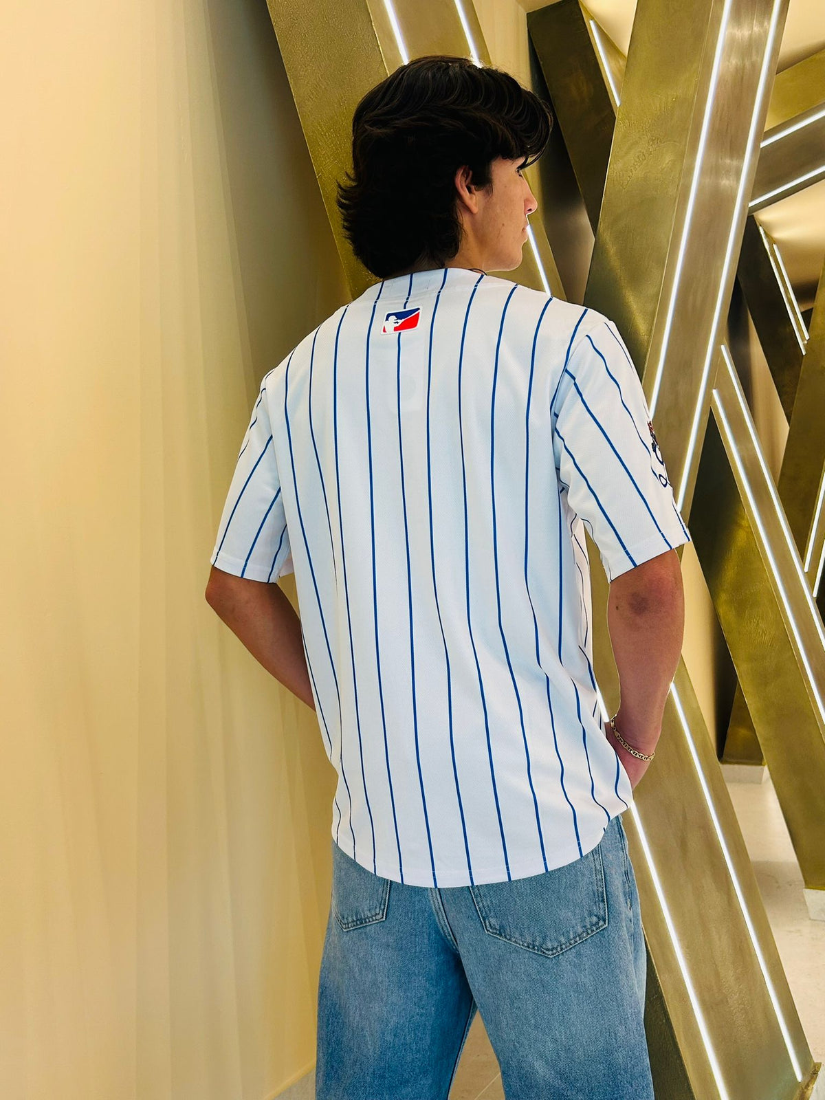 Headzflex Caribbean Blue Baseball Button Jersey – Premium Embroidery Edition