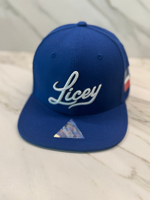 DR Blue Snapback Hat – Premium Embroidered Flat Brim Cap | HeadzFlex®