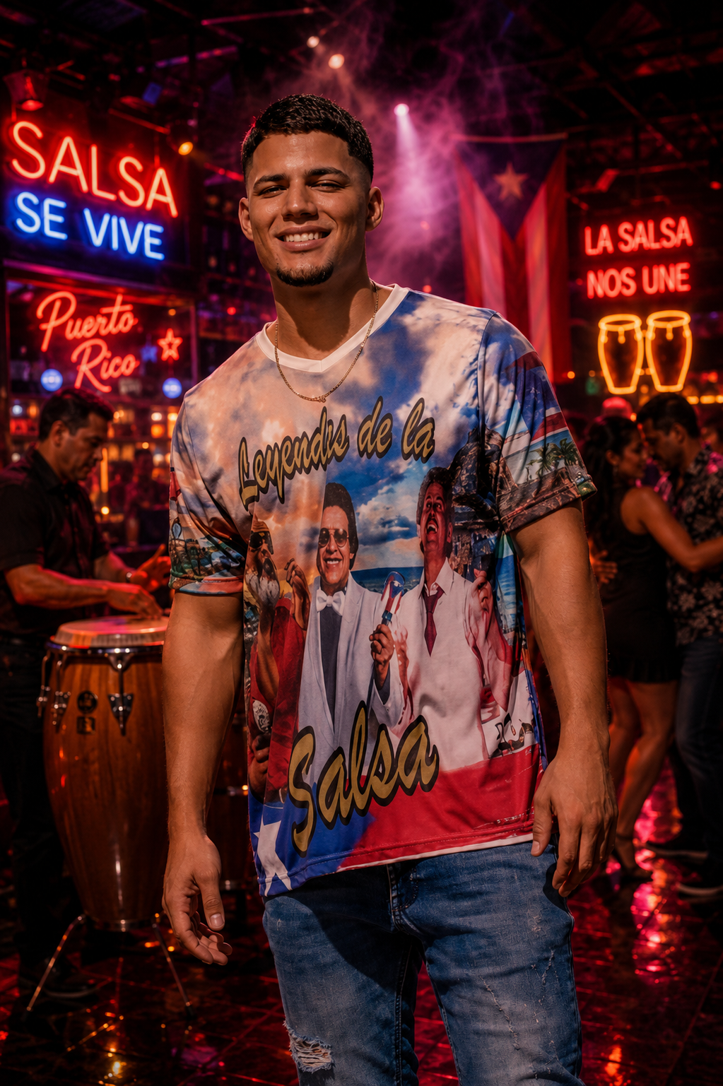 Los Cantantes Puerto Rico T-Shirt – Salsa Legends Edition
