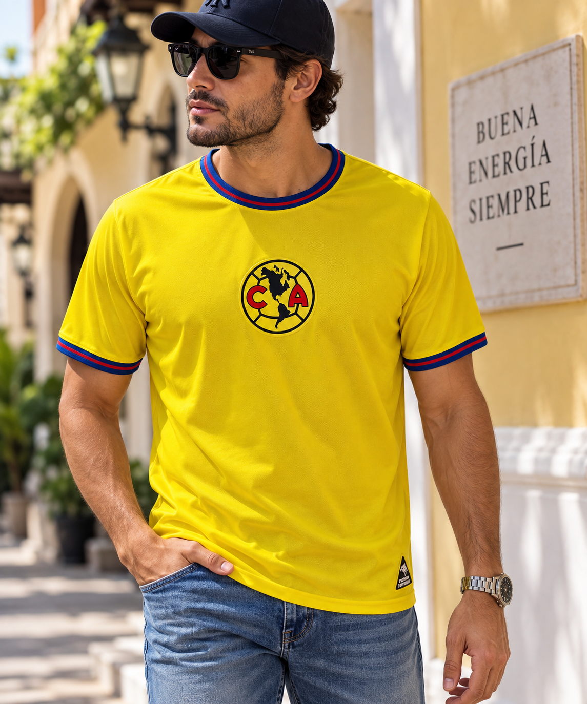 Mexico Golden Pulse Yellow Performance Jersey