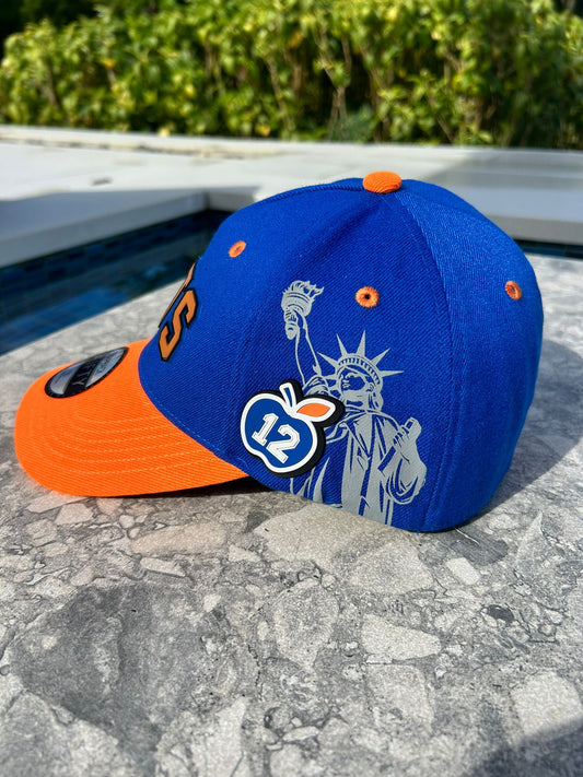 NY Mets Cap  – 3D Silicone Patch, Lindor 12  New York Mets Baseball Cap for Men