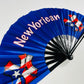NewYorican Folding Fan – Puerto Rican  Bamboo Frame | NYC Boricua Festival Accessory