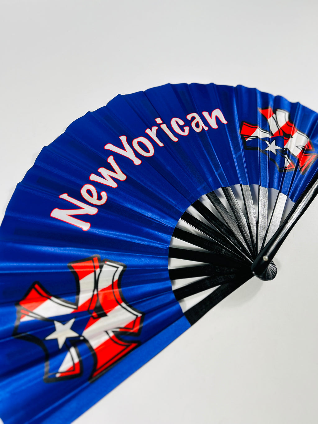 NewYorican Puerto Rico Folding Fan – NYC Boricua Clack Fan