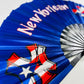 NewYorican Folding Fan – Puerto Rican  Bamboo Frame | NYC Boricua Festival Accessory