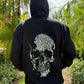 Peruvian Cotton Rhinestone Skull Hoodie – Limited Edition