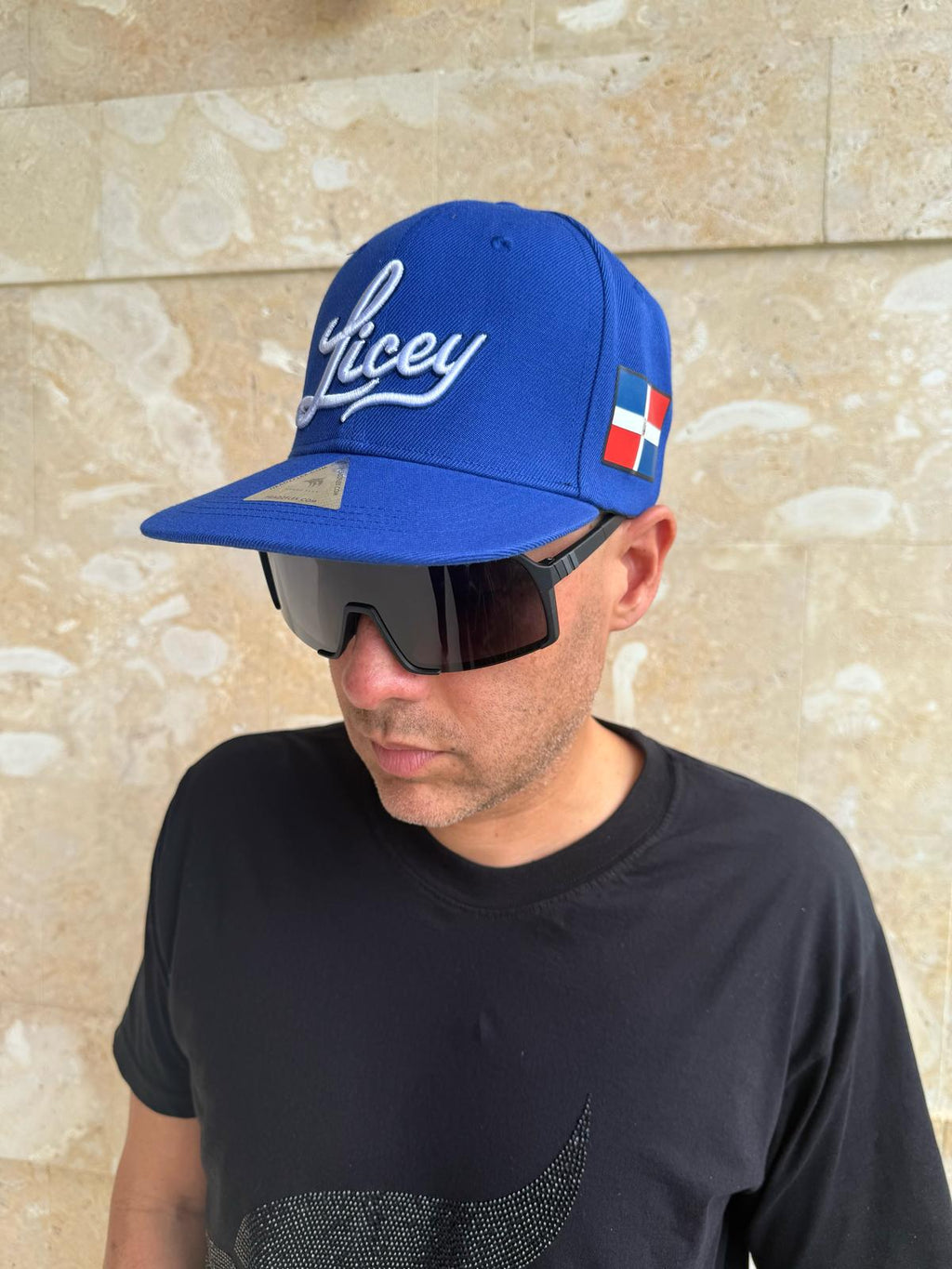DR Blue Snapback Hat – Premium Embroidered Flat Brim Cap | HeadzFlex®