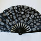 Rave Hand Fans – Large Bamboo Folding Fan with Loud Clack for Festivals, Pride, Summer & Drag Shows | Solid, Glitter, and Statement Designs TAINO SYMBOLS