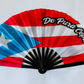 Folding Fan with Loud Clack for Festivals, Pride, Summer & Drag Shows  PUERTO RICO DE PURA CEPA