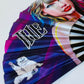 Rave Hand Fans – Large Bamboo Folding Fan with Loud Clack for Festivals, Pride, Summer & Drag Shows | Solid, Glitter, and Statement Designs THE TOUR