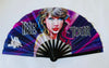 THE TOUR Rave Hand Fans – Large Bamboo Folding Fan with Loud Clack for Festivals, Pride, Summer & Drag Shows | Solid, Glitter, and Statement Designs (Copy)