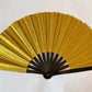 Glitter Folding Hand Fan – Strong Bamboo  | Sparkly Fan  GOLD
