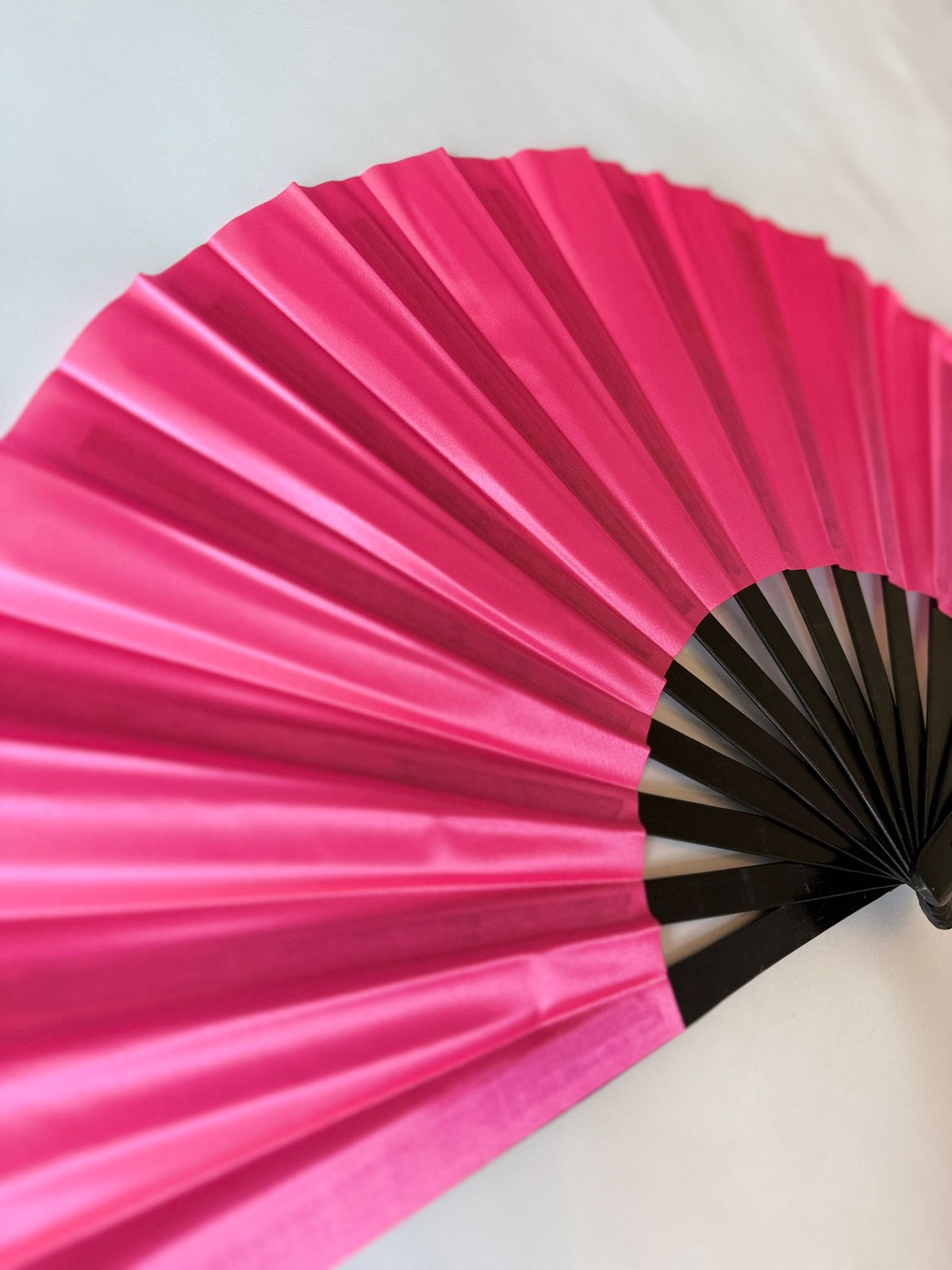 Pink Solid Folding Fan – Bamboo Clack Hand Fan
