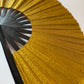 Glitter Folding Hand Fan – Strong Bamboo  | Sparkly Fan  GOLD