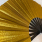 Glitter Folding Hand Fan – Strong Bamboo  | Sparkly Fan  GOLD