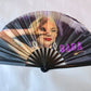 Large Bamboo Folding Fan with Loud Clack BURLESQUE